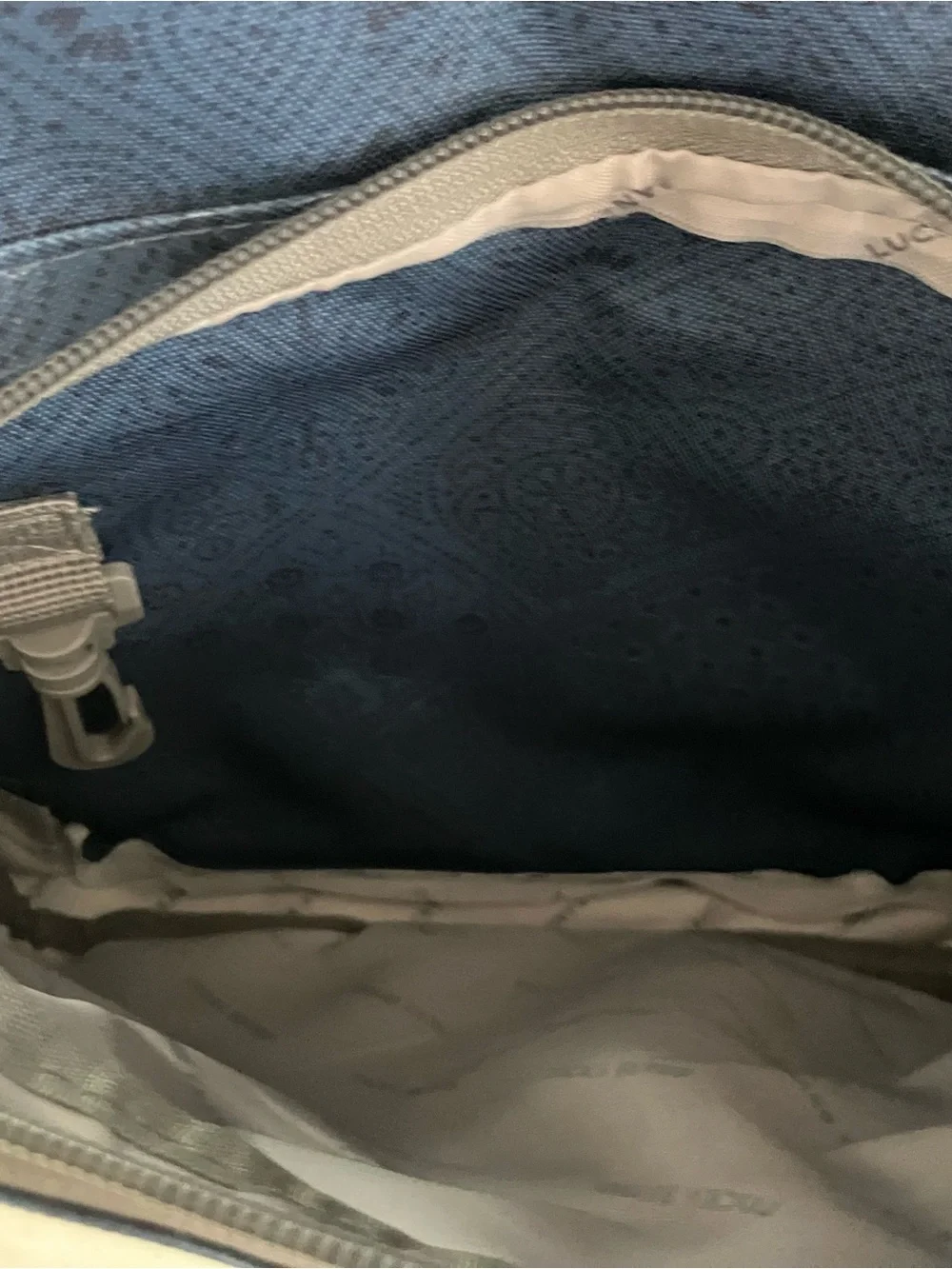 Lucky Brand Navy Blue Backpack with Clover Patch
